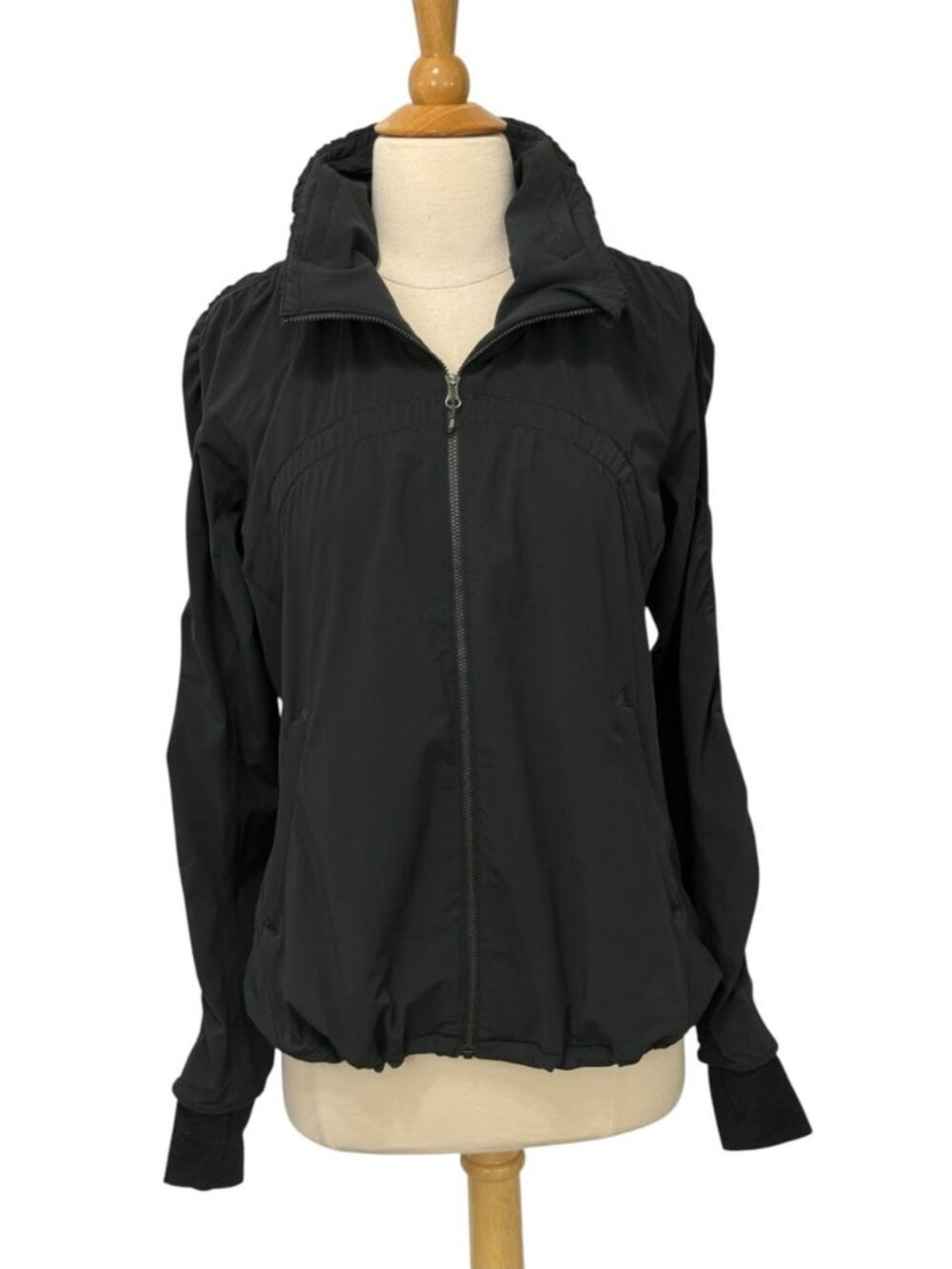 Lululemon Women’s Gather Me Slightly Black Zip Up Jacket Swift Ultra Hood Size 6 - Picture 14 of 14
